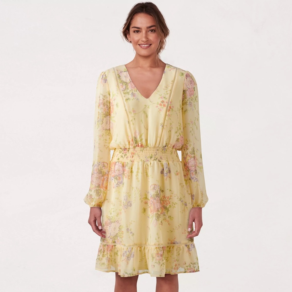 NWT LC Lauren Conrad L Long Sleeve Dress